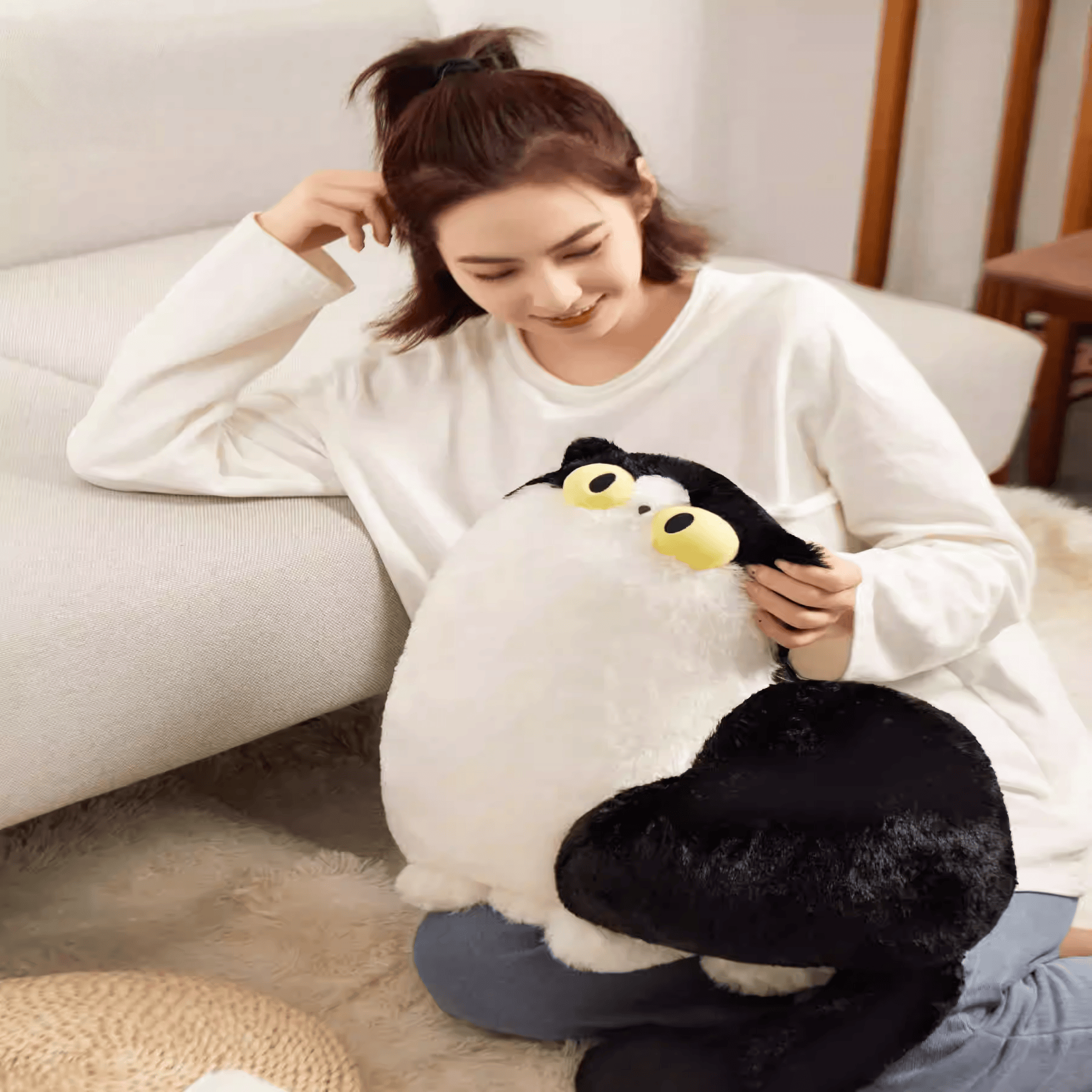 The Palace Museum Cute Cat Pact Plush Cartoon Pillow