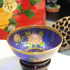 The Cloisonne Enamel Fortune-Attracting Transparent Blue Bowl