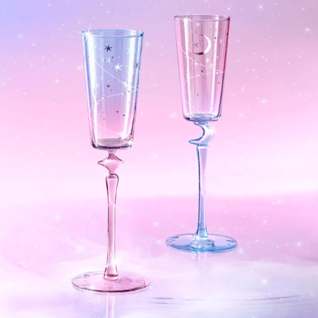 The Palace Museum Starry Night Stemmed Champagne Flute