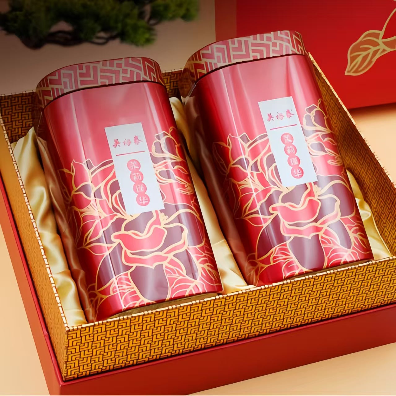 Wu Yutai Traditional Chinese Jasmine Splendor Gift Box
