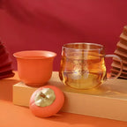 Shangxinle Forbidden City Persimmon-Shaped Glass Tea Cup