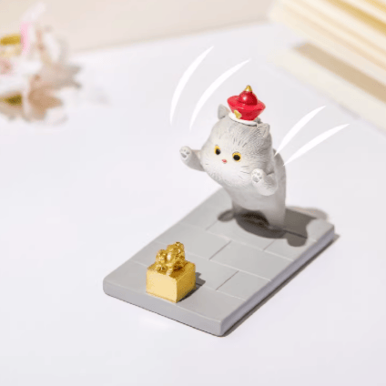 The Palace Museum Cat Embracing Imperial Seal Phone Stand