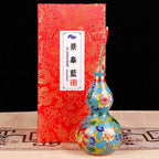 The Cloisonne Copper Gourd with Enamel Inlay Decorative Ornaments