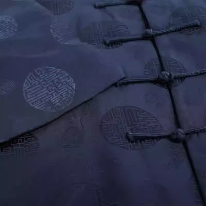 Rui Fu Xiang Chinese-Style Tang-Style Silk-Cotton Blend Men's Coats