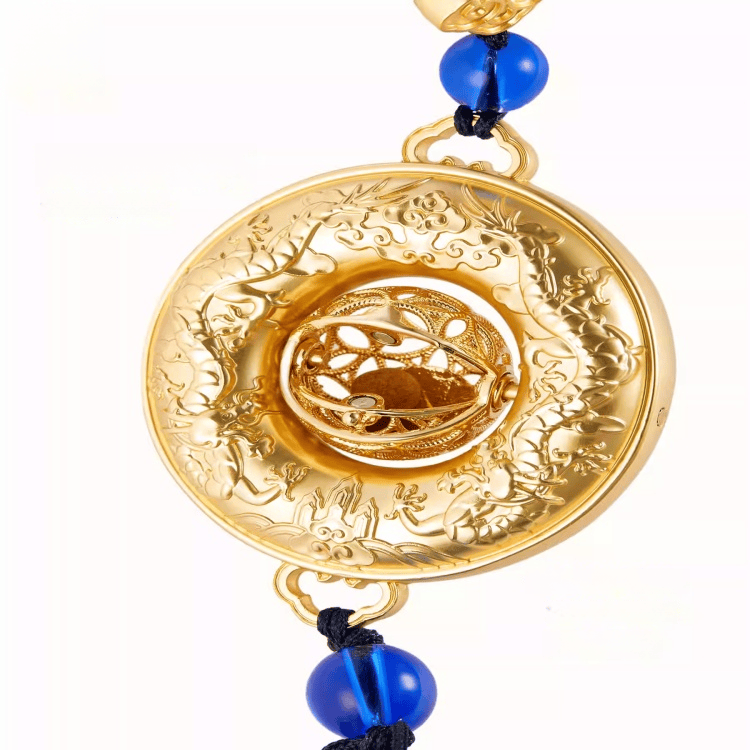 The Palace Museum Double Dragons Playing with a Pearl Car Air Freshener Ornament