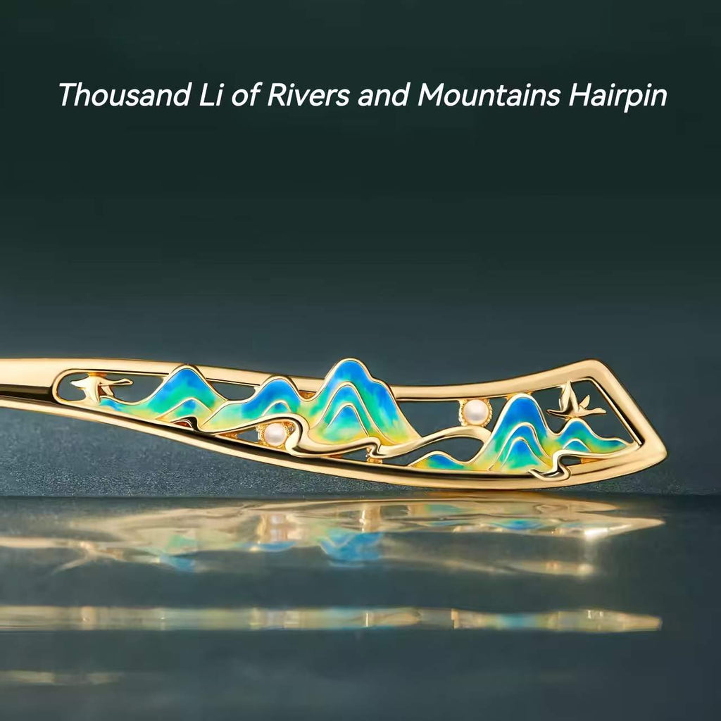 The Palace Museum Thousand-Mile River and Mountains Hairpin