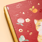 The Palace Museum Cat Blessing Notebook with Seal