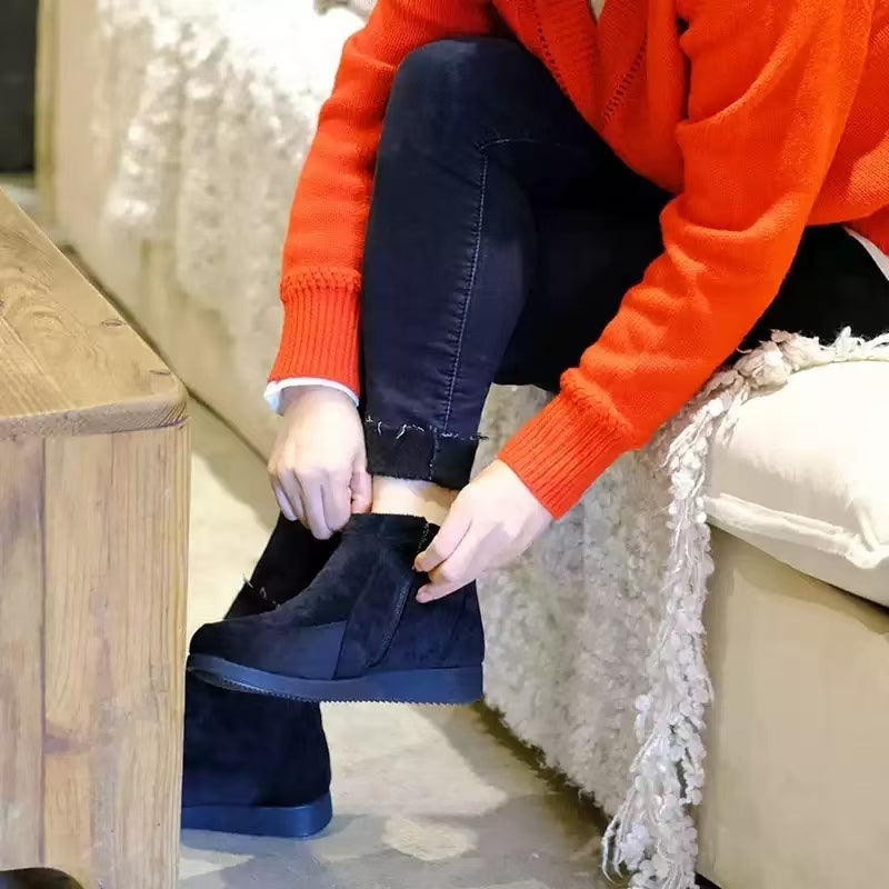 Neilan Sheng  Half-Wool Lining Zipper Warm  Women's Shoes