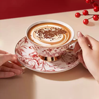 Shangxinle Forbidden City Rose Fragrance Coffee Cup Pair