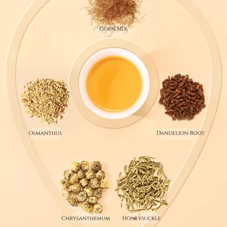 Beijing Tongrentang Dandelion & Chrysanthemum & Cassia Seed & Honeysuckle Tea