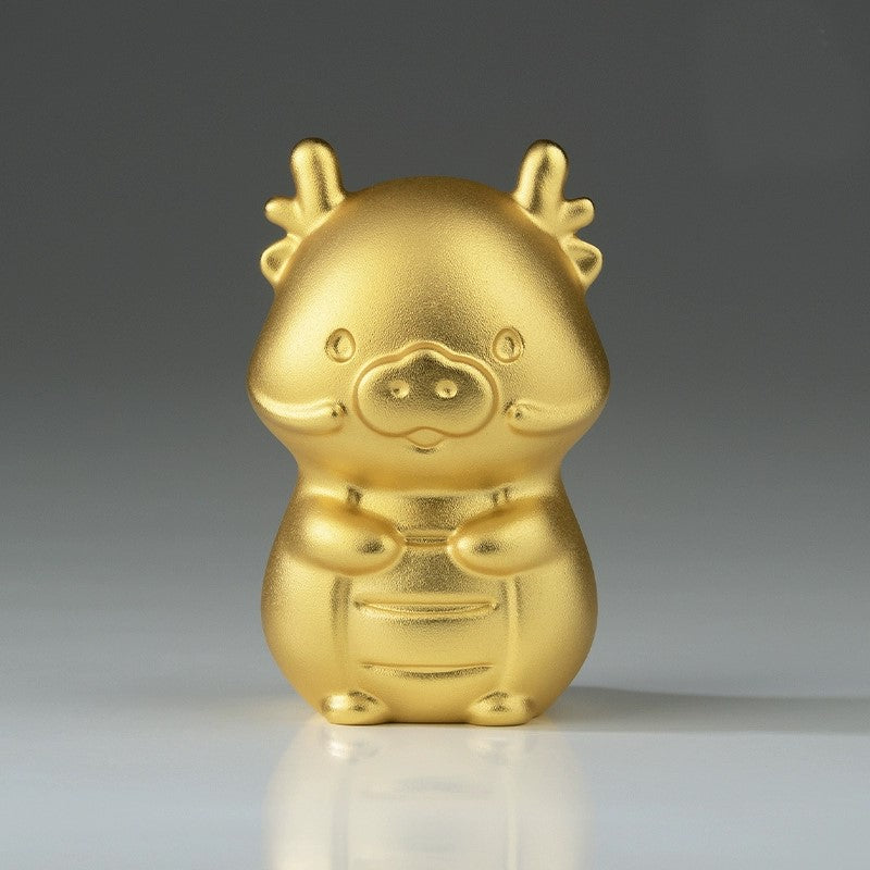 Shangxinle Forbidden City Golden Dragon Office Desk Copper Ornament