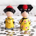 The Palace Museum Imperial Emperor & Empress Coin Bank Figurine