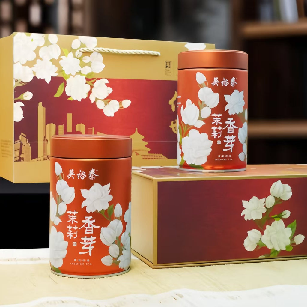 Wu Yutai Time-Honored Beijing Charm Jasmine Bud Tea Gift Box