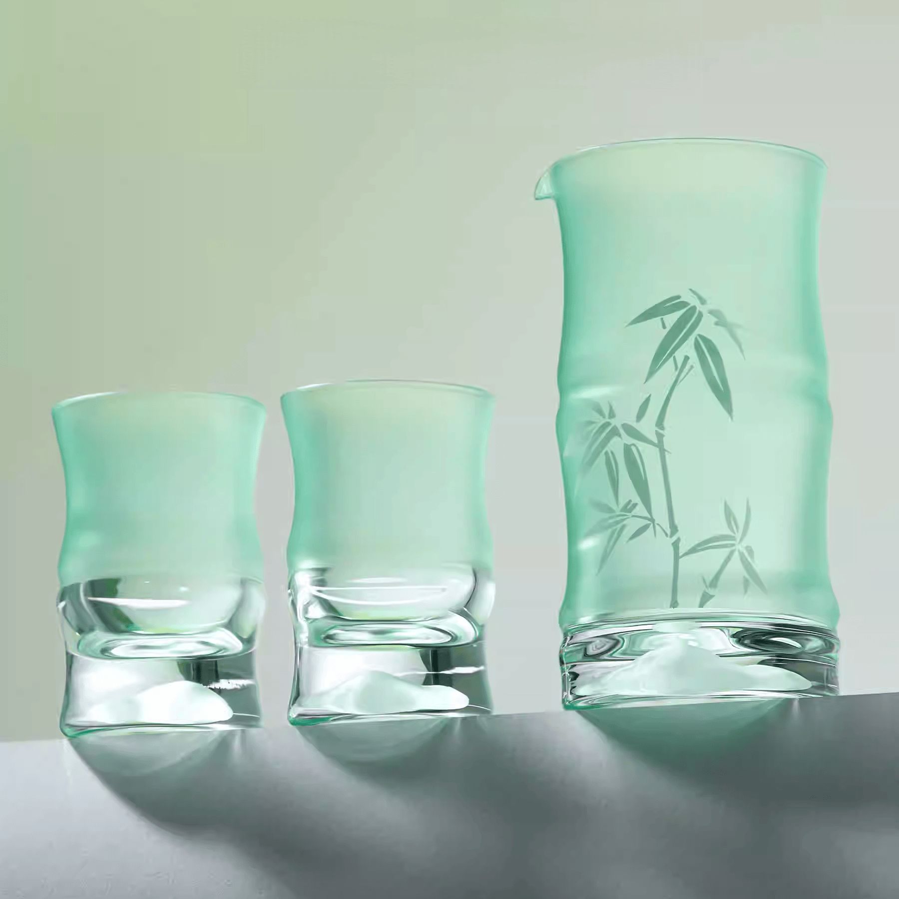 The Palace Museum Prosperity Bamboo Jade Wine Set