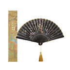 The Palace Museum Folding Fan with Hundred Birds Worshipping the Phoenix Motif