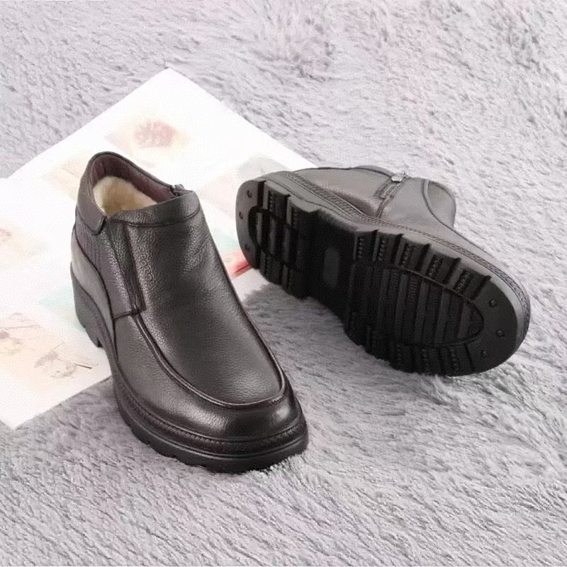 Neilan Sheng Connection Liter Warm Cotton Leather  Wool Lira Lock  Men's Shoes