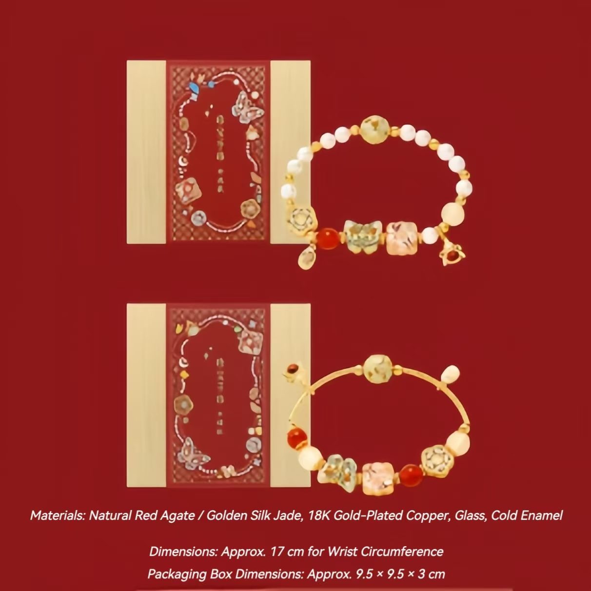The Palace Museum Treasure Butterfly Bracelet Pearl Gift
