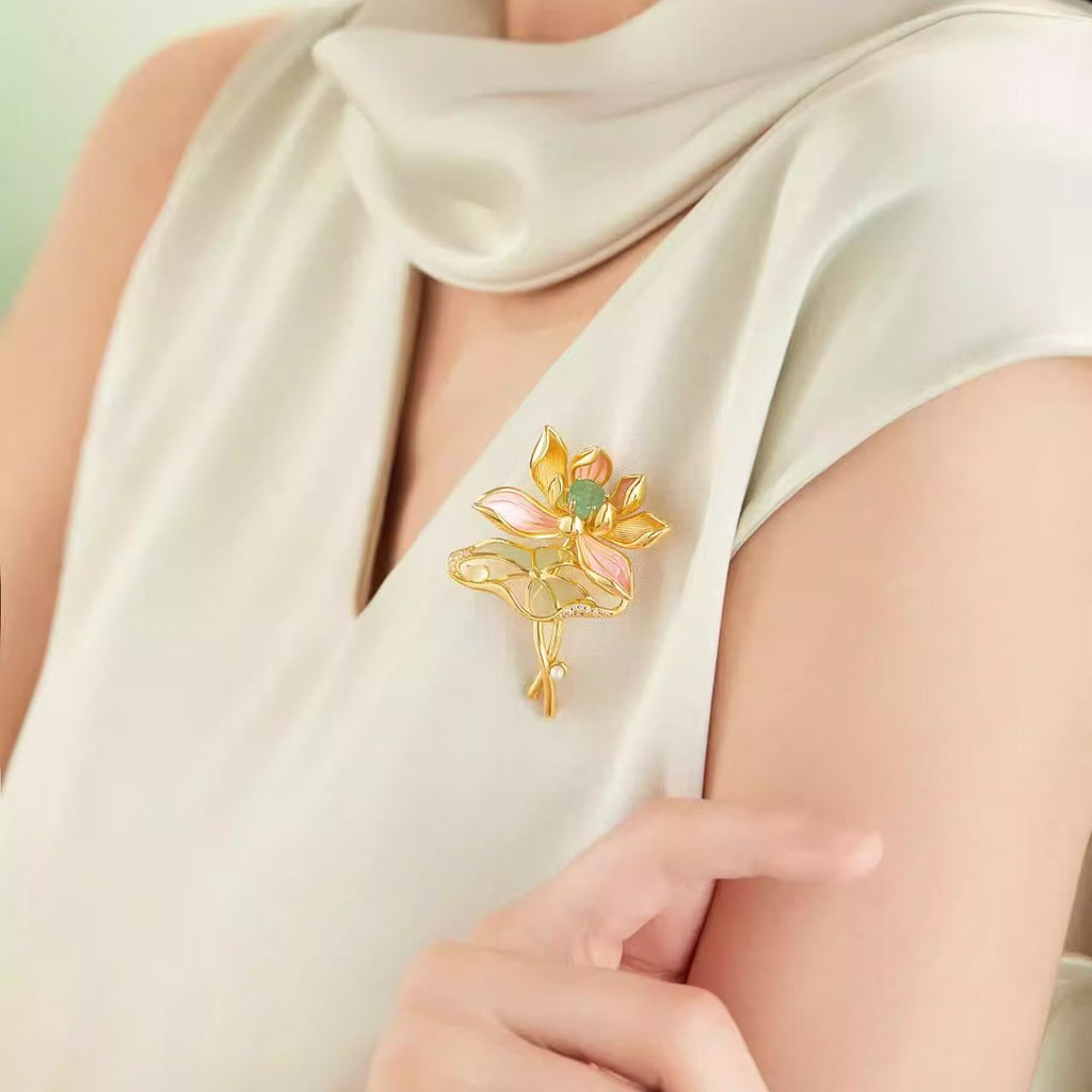 The Palace Museum Lotus Brooch