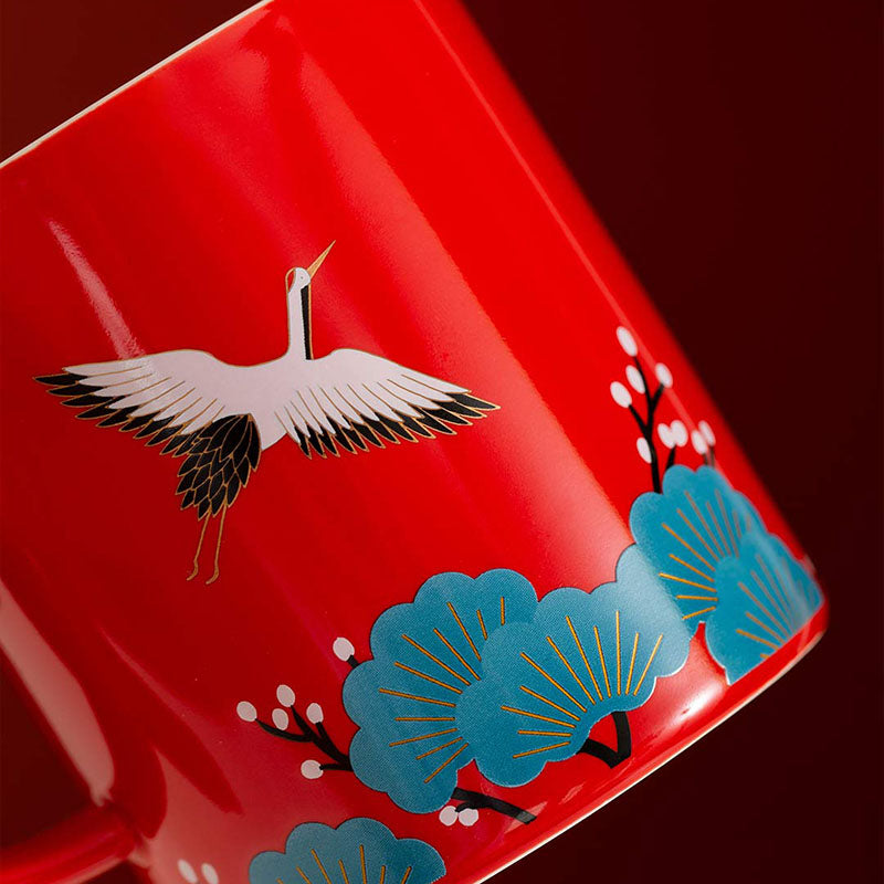 Shangxinle Forbidden City Auspicious Crane Ceramic Tea Cup