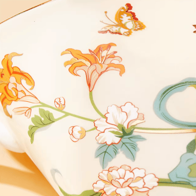 The Palace Museum Daylily Carefree Bone China Mug
