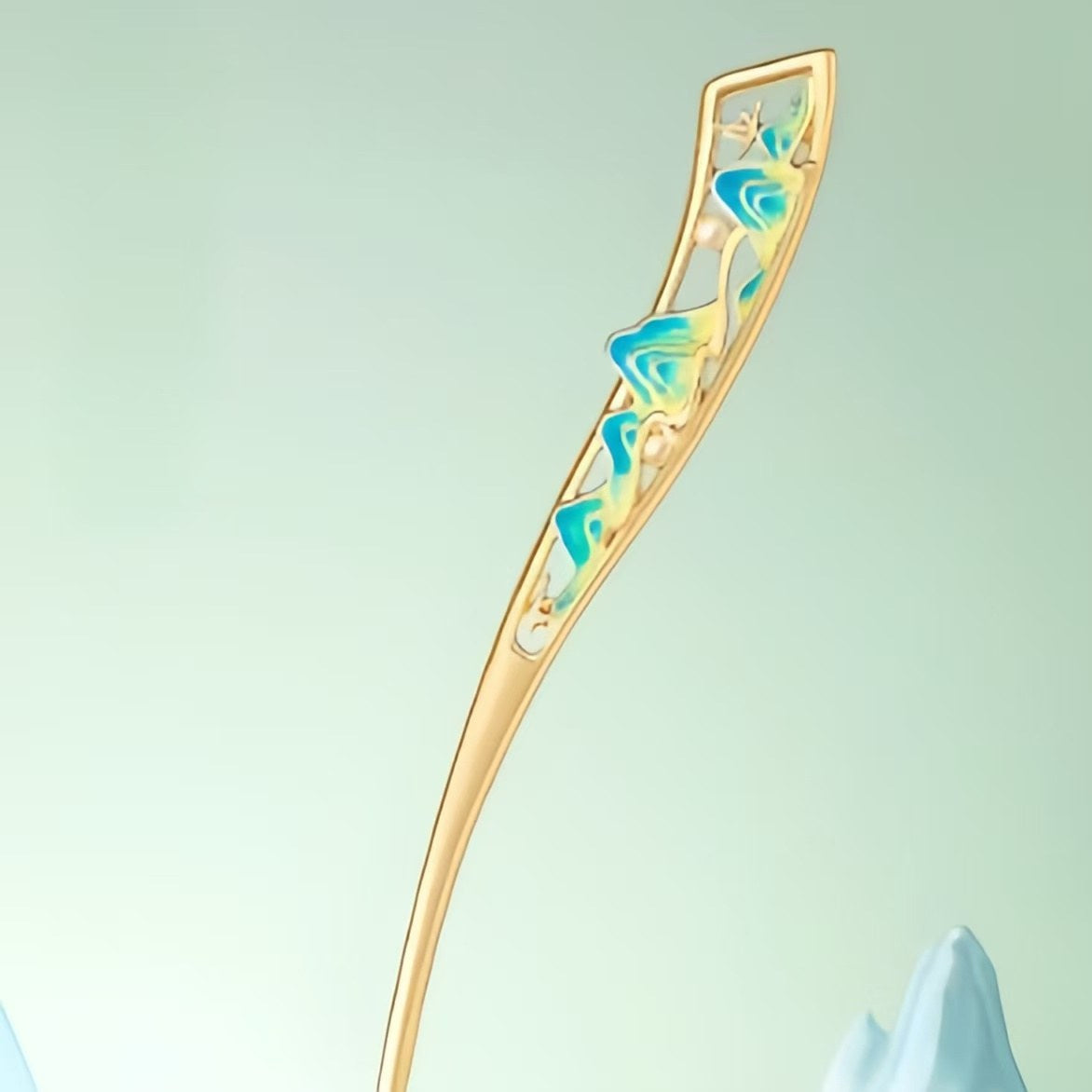 The Palace Museum Thousand-Mile River and Mountains Hairpin