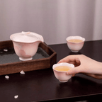 The Palace Museum Lotus-in-Bloom White Jade Porcelain Tea Set