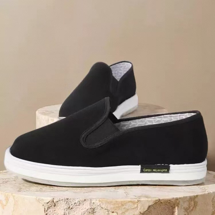 NeiLian Sheng  2025 Fall/Winter New Arrival Ula Grass Thick Sole Cloth Men's Shoes