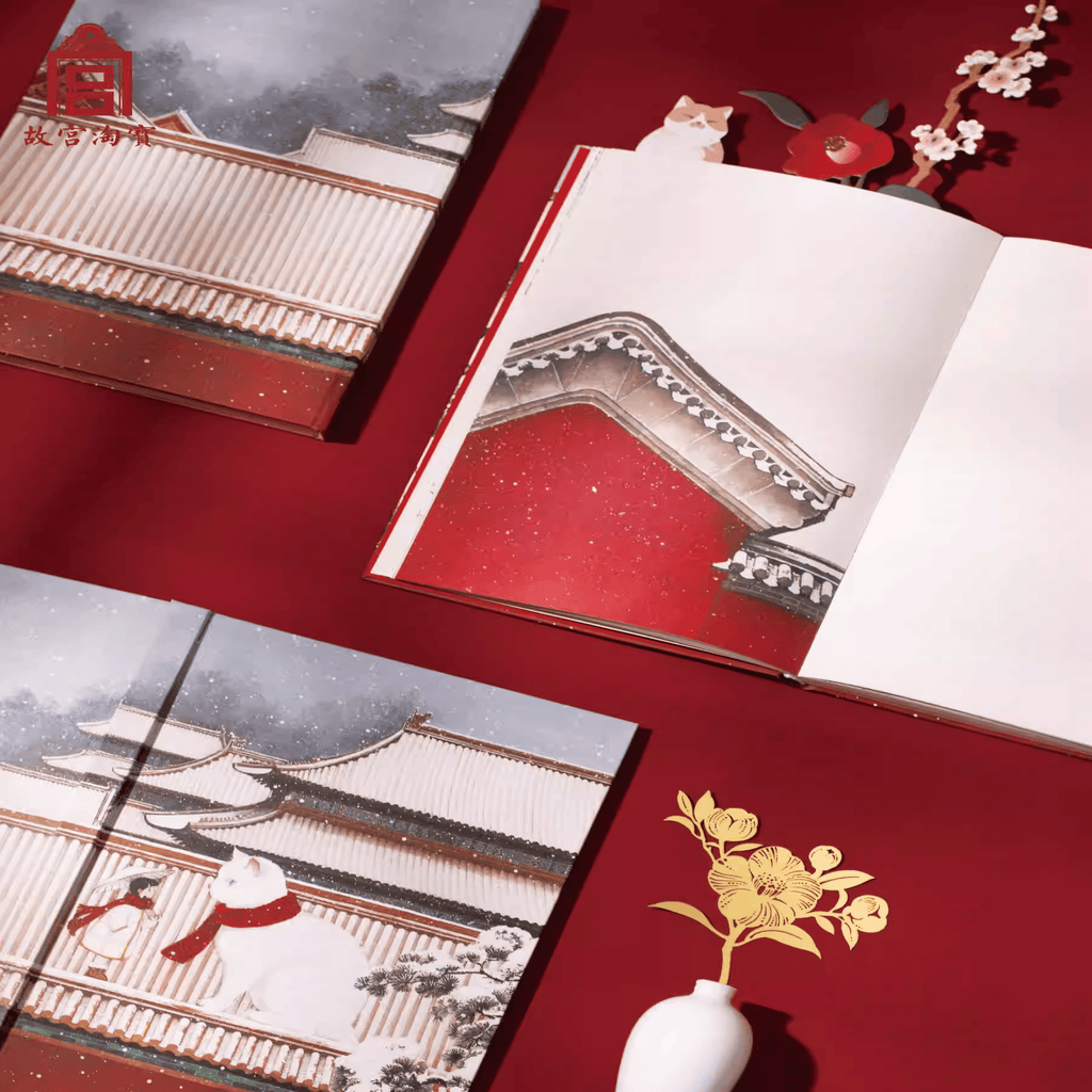 The Palace Museum Cat Four Seasons Hand-Painted Set