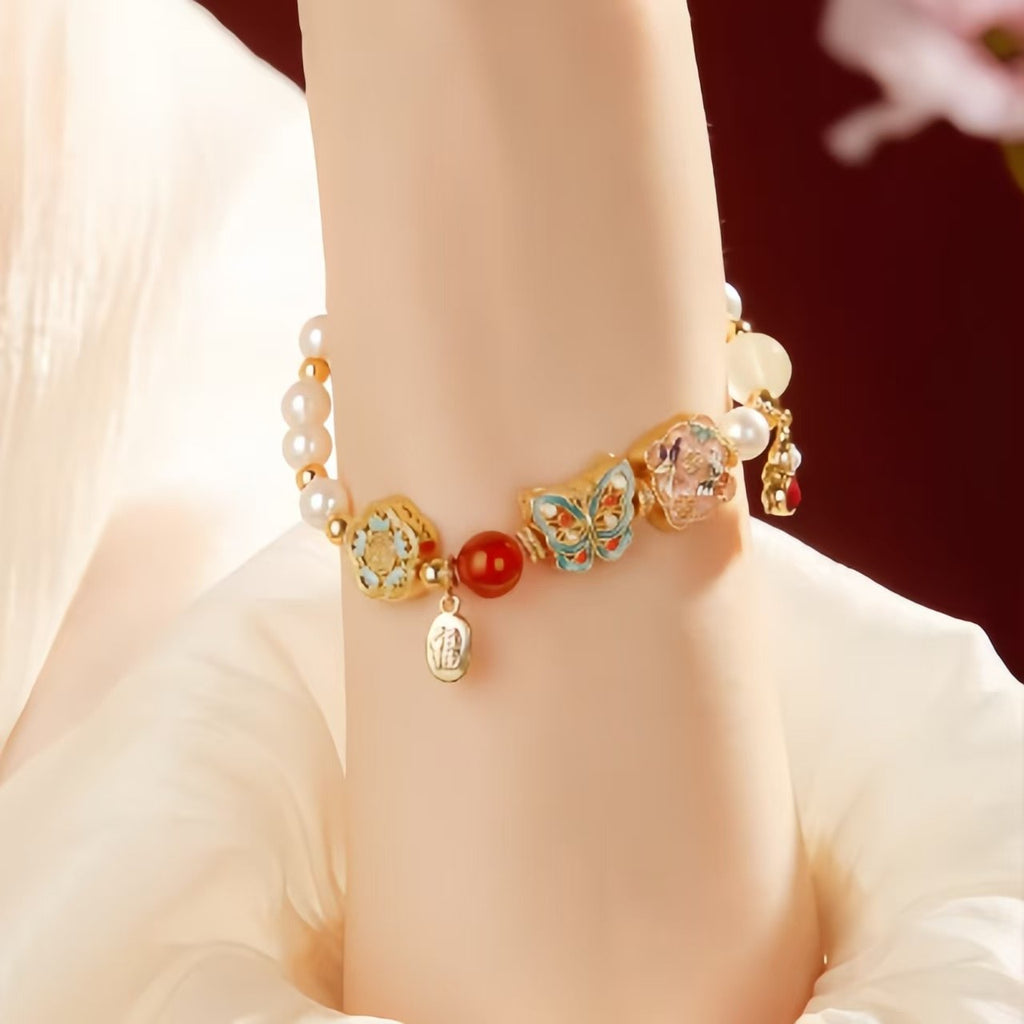 The Palace Museum Treasure Butterfly Bracelet Pearl Gift