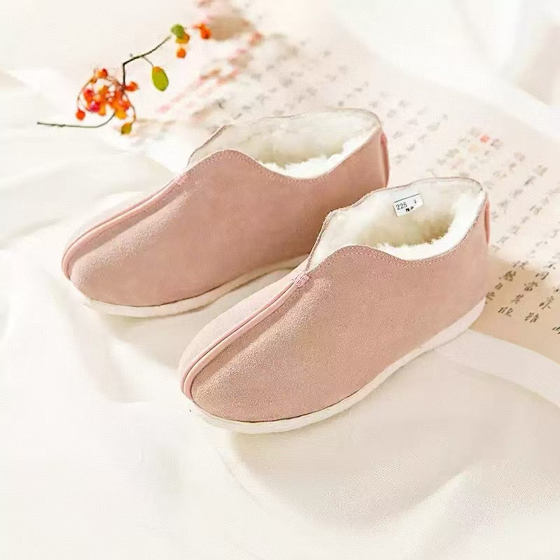 Neilan Sheng  Suede Leather Wool-Lined Cotton Women's Shoes