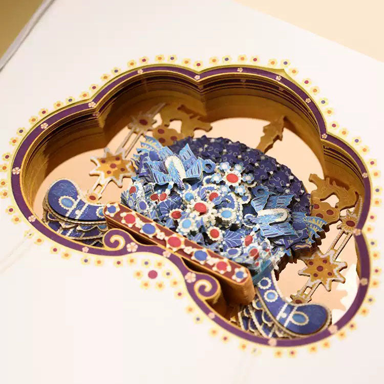 Shangxinle Forbidden City Phoenix Crown 3D Paper-Cut Notebook