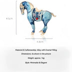 The Cloisonne Horse Year Brooch Premium Light Luxury Women's Pin