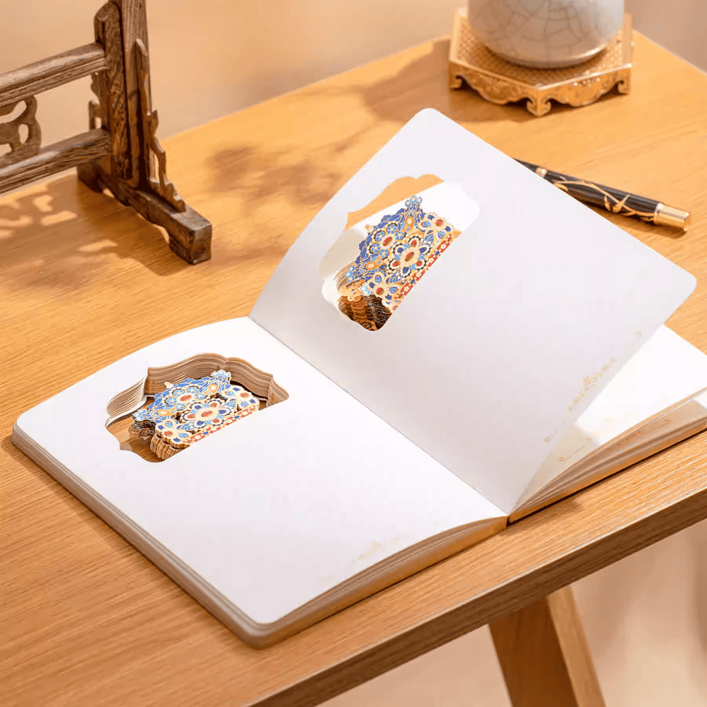 The Palace Museum Phoenix Crown 3D Paper-Cut Art Notebook