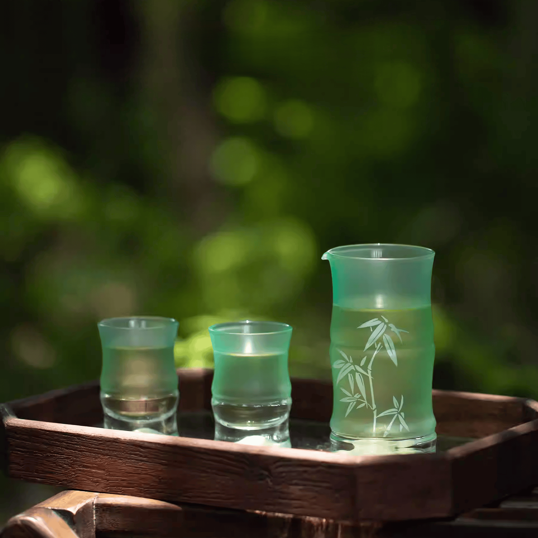 The Palace Museum Prosperity Bamboo Jade Wine Set