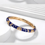 The Cloisonne Bangle Enameled Blue-and-White Porcelain