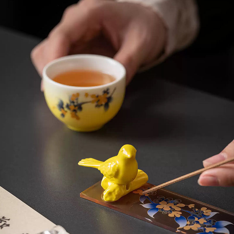 Shangxinle Forbidden City Aromatherapy Magpie Ascending the Cassia Tea Set