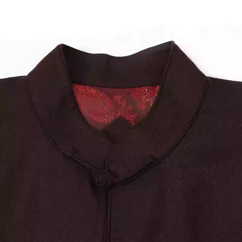 Rui Fu Xiang  Long-Sleeve Traditional Chinese-Style Tangzhuang Men's Shirts