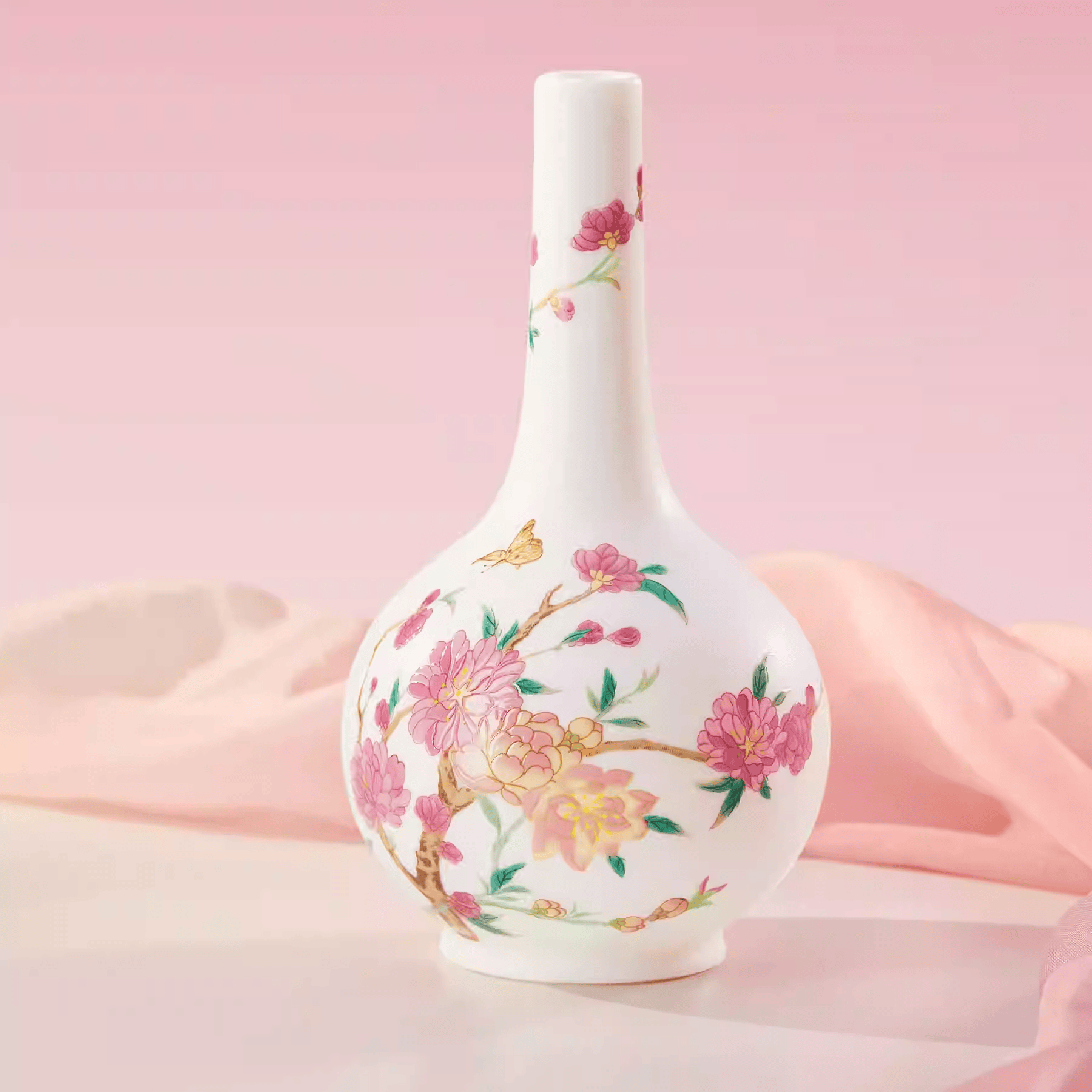 The Palace Museum Butterfly Dance Among Blossoms Ceramic Vase