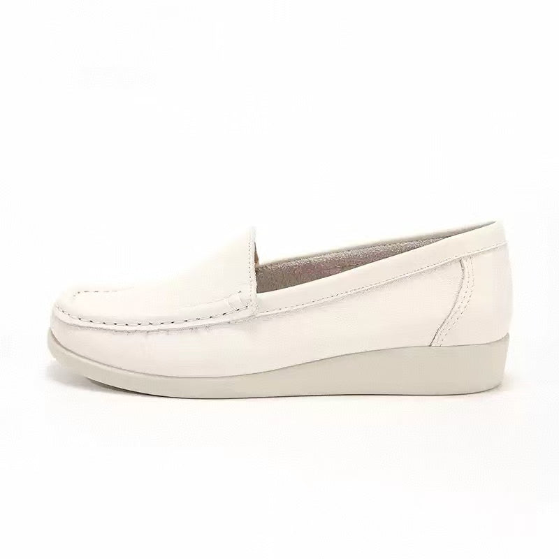 Neilan Sheng Breathable  White Sneakers Slip-On Casual Women's Shoes