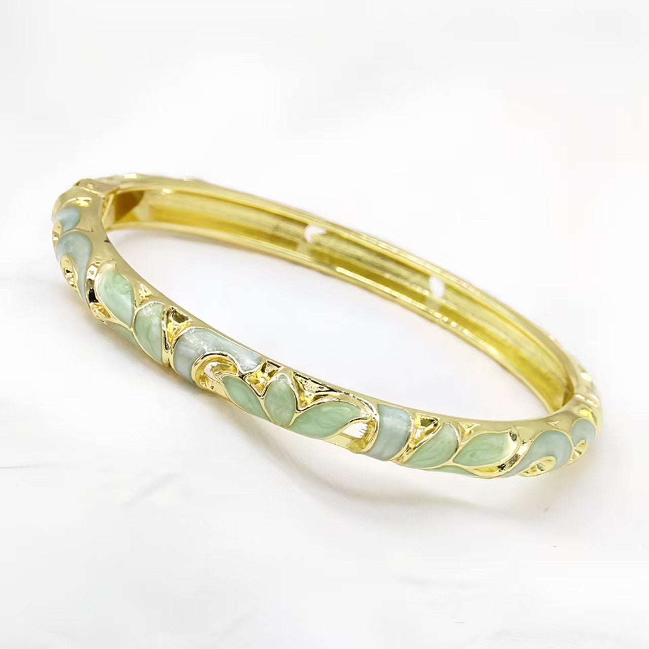 The JTF Cloisonne Bangle with Enamel Work Women's