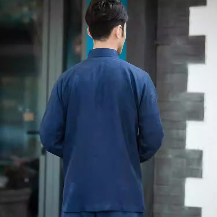 Rui Fu Xiang Tang-Style Long-Sleeve Garment Men's Coats