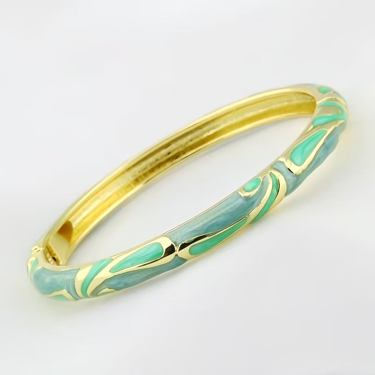 The JTF Beijing Cloisonne Bangle for Women Enameled Fine Round Bangle Bestie Gift