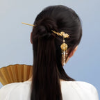 The Palace Museum Moon Rabbit Tassel Hairpin Amidst the Clouds