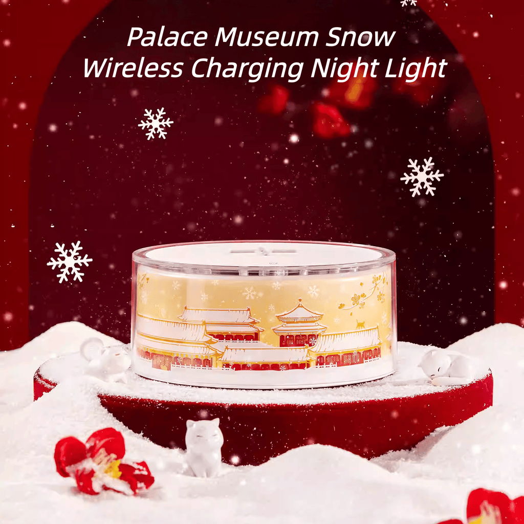 The Palace Museum Snow Wireless Charging Night Light Ornament