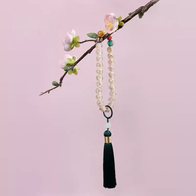 Shangxinle Forbidden City Glaze Colorful Handheld Prayer Beads Bracelet