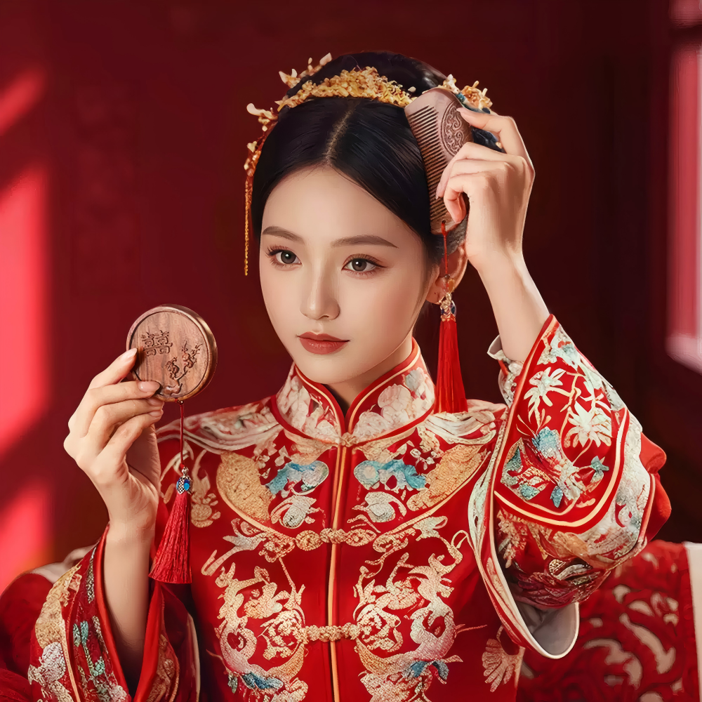 Shangxinle Forbidden City Mirror Comb Set