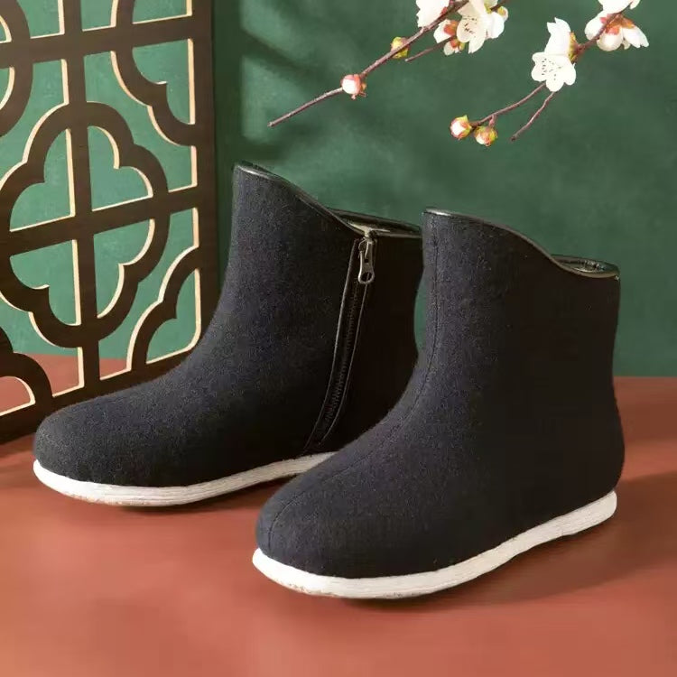 Neilan Sheng Multi-Layer Sole High-Top Cotton with Zipper  Men's & Woman's Boots