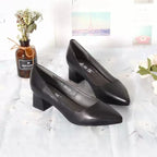 Neilan Sheng  Professional Black Cowhide Leather  for Women's Shoes