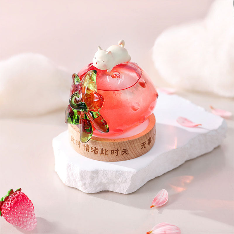 Shangxinle Forbidden City Strawberry Weather Bottle Night Light
