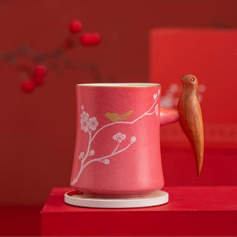 Shangxinle Forbidden City Joy on The Brow Ceramic Couple's Cup